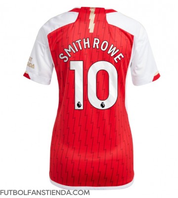 Arsenal Emile Smith Rowe #10 Primera Equipación Mujer 2023-24 Manga Corta